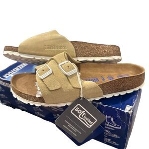 Birkenstock Soft Footbed Suede Sandals Vanilla Narrow 36 EU Women 5-5.5 Vaduz